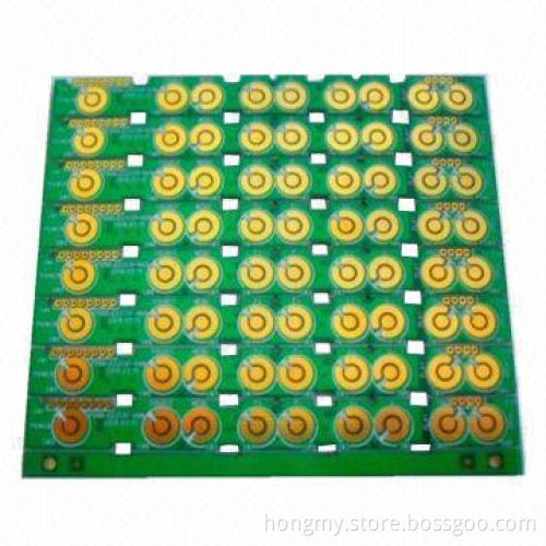 FR4 Based Double-sided PCB Board with 2.0mm Finish Board Thickness, 0.35mm Hole Diameter